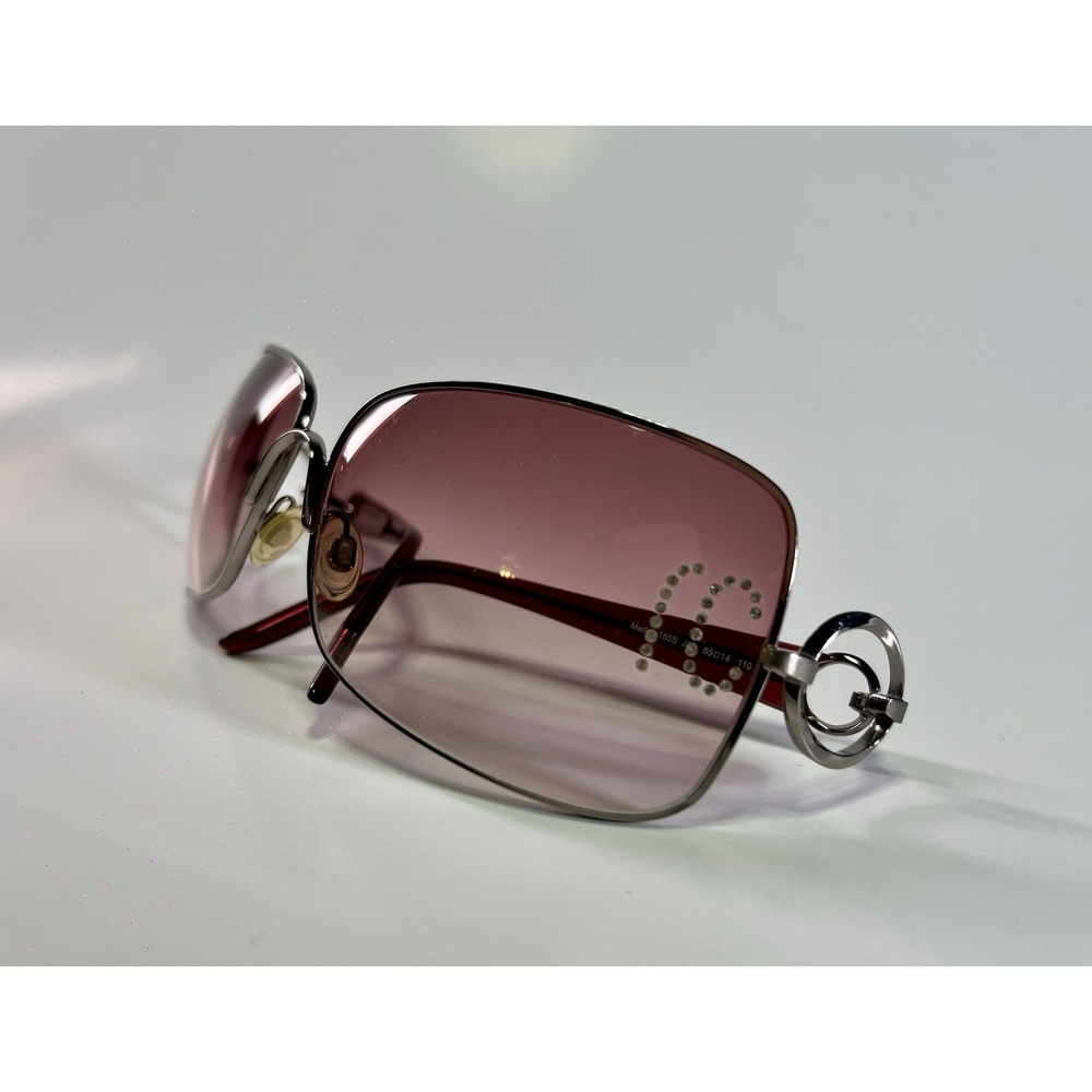 Roberto Cavalli Medea 155S J10 Silver Metal Frame Sunglasses 65-14 110mm Italy